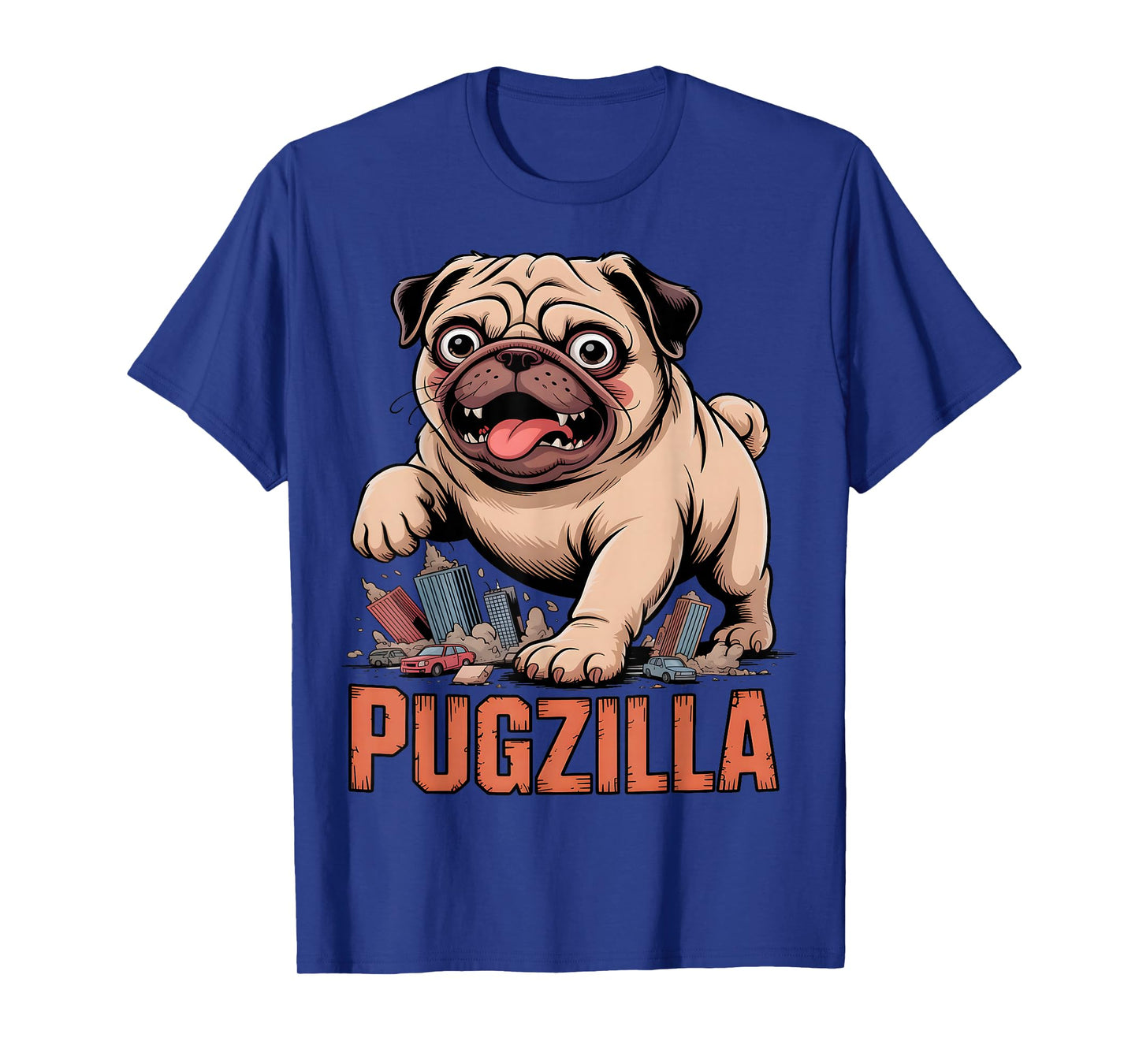 Funny Pugzilla Pug T-Shirt