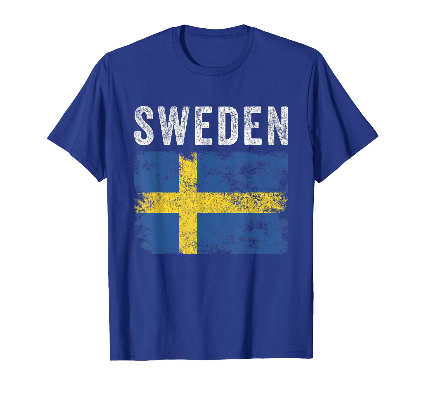 Sweden Flag Distressed - Men Women Kids - Swedish Flag T-Shirt