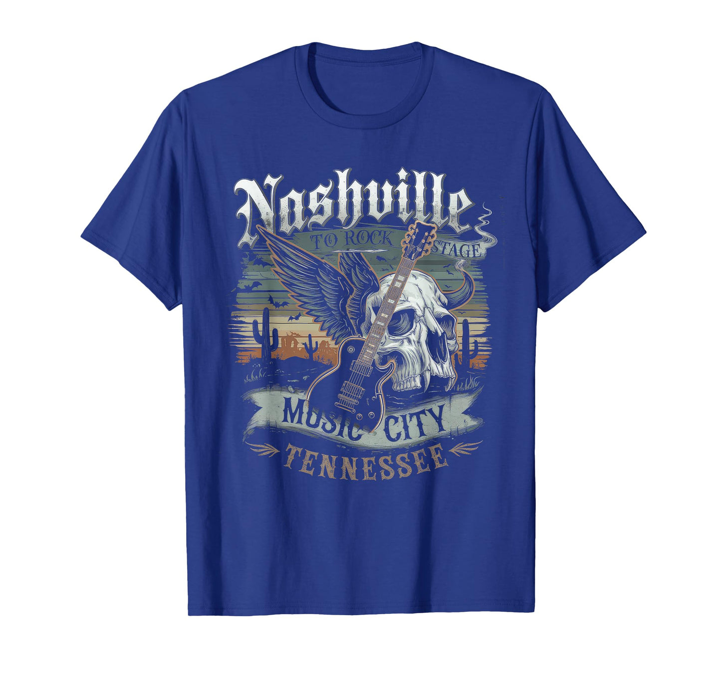 Nashville Music City Tshirt Women Men Tennessee Rock Country T-Shirt