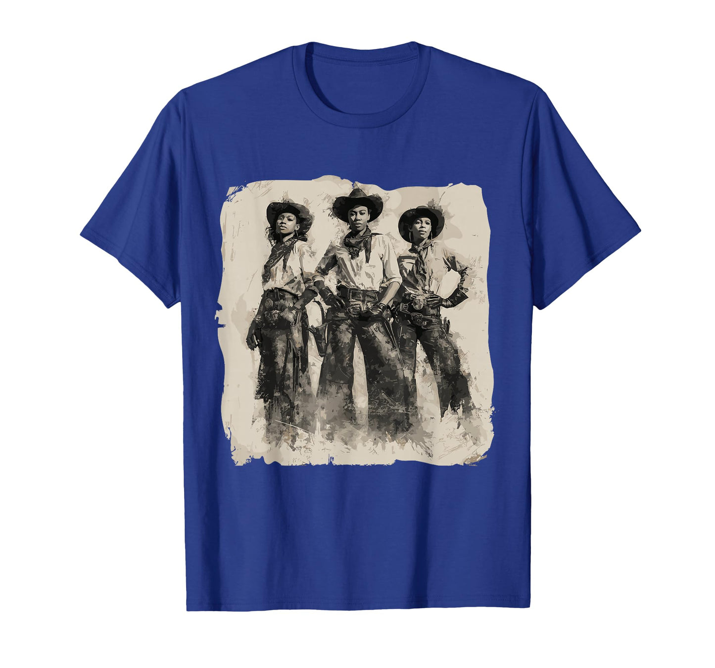 Vintage Black African American Cowgirl Western Country Rodeo T-Shirt