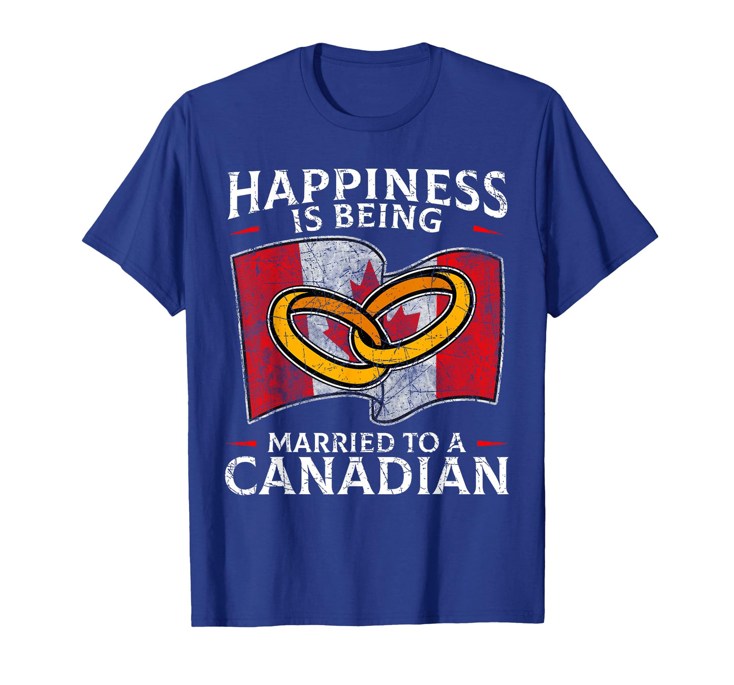 Canada Marriage Canadian Married Flag Wedded Culture Flag T-Shirt