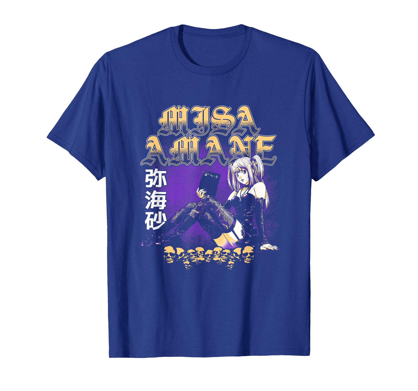 Death Note Misa Amane Old English Text Anime T-Shirt
