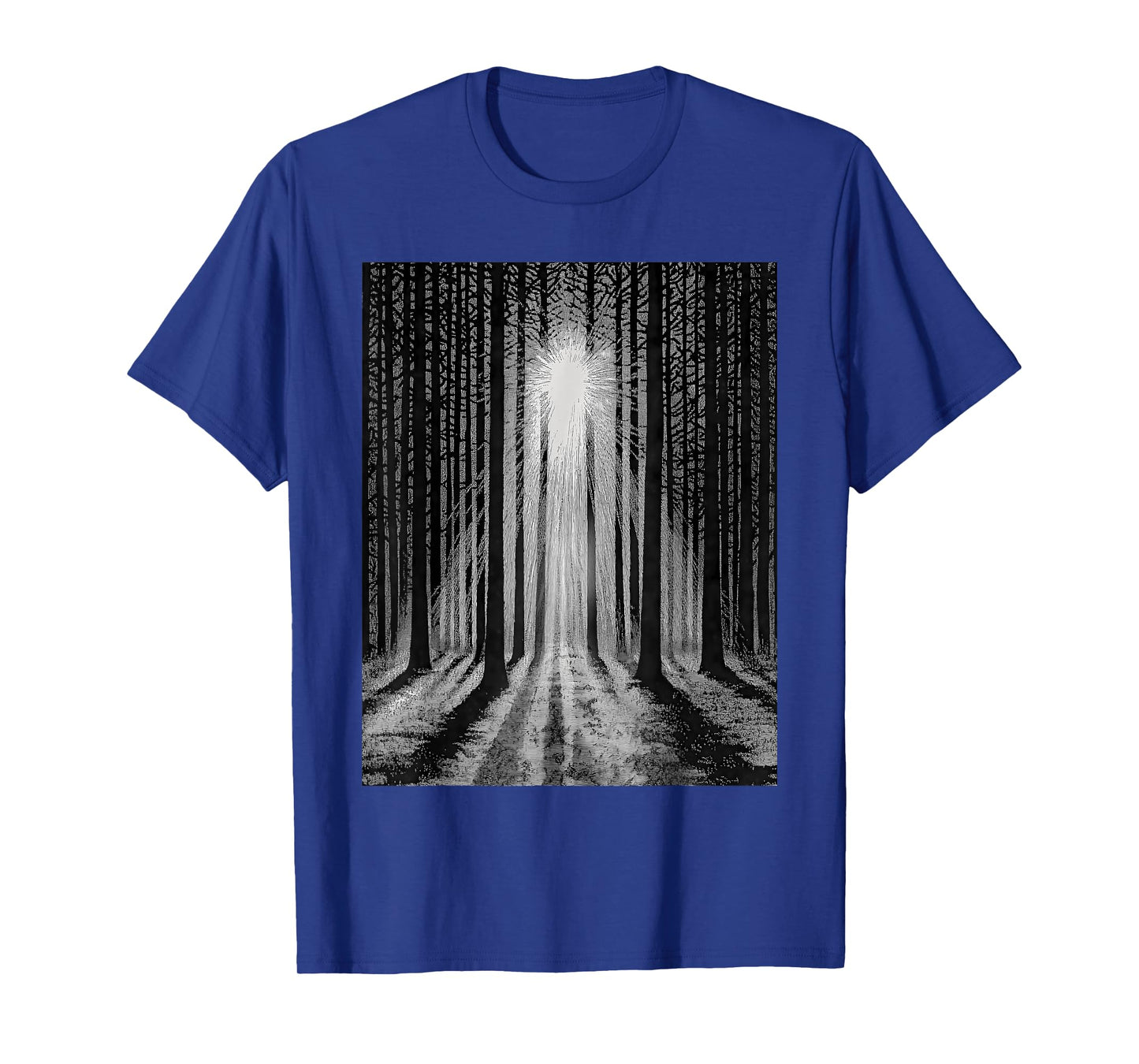 Scary Dark Forest Grunge Trees Halloween Gothic Art Horror T-Shirt