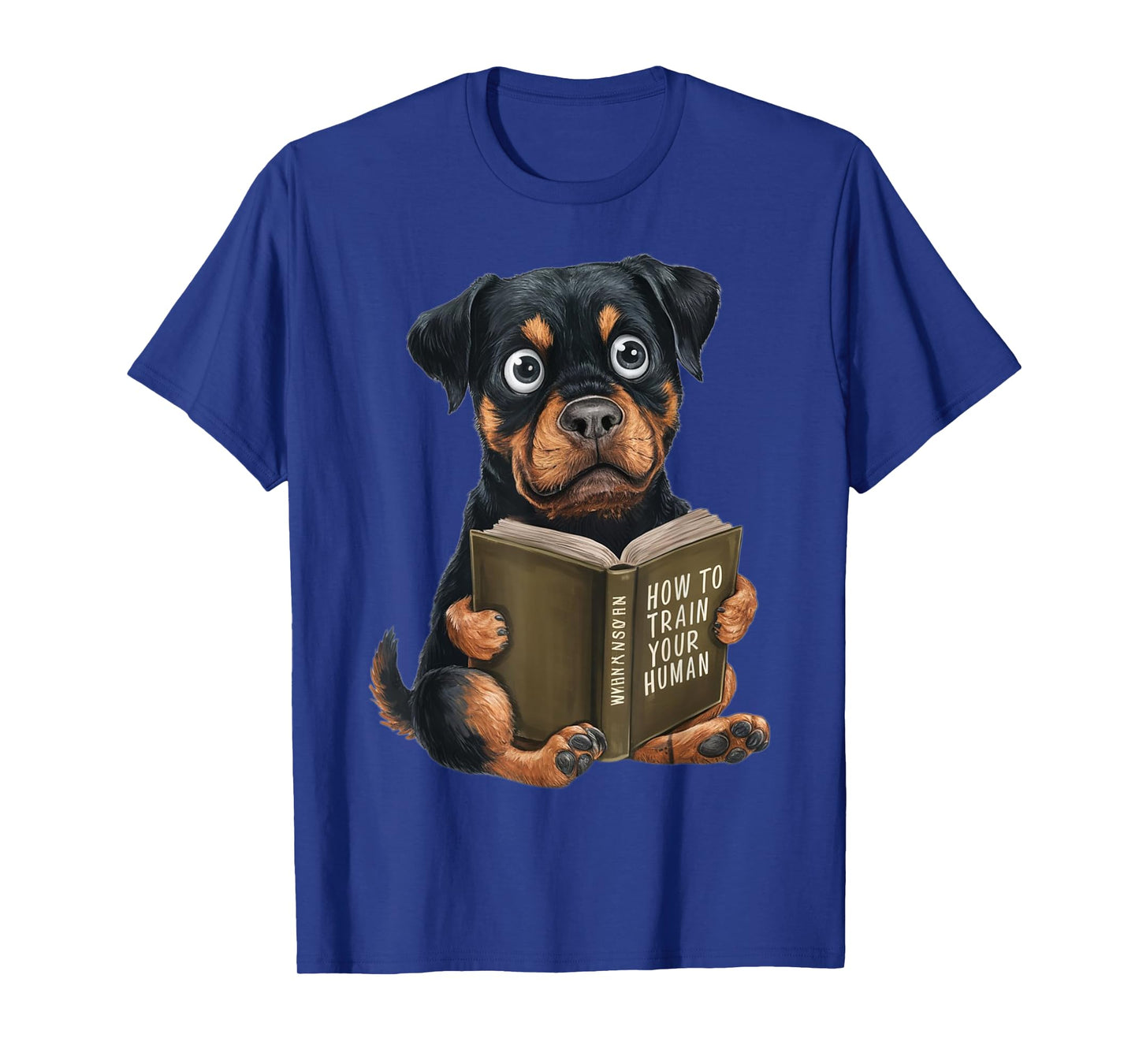 Rottweiler Dog, welpe, how to train your human, funny T-Shirt