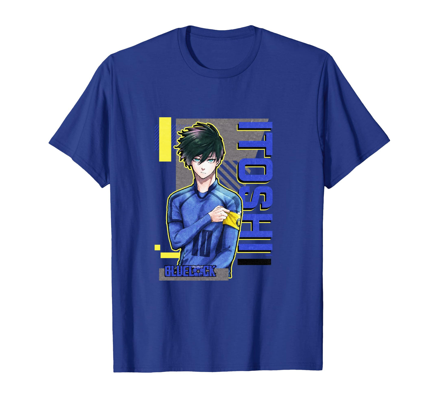 Blue Lock Rin Itoshi The Captain Big Chest Neon Portrait Long Sleeve T-Shirt