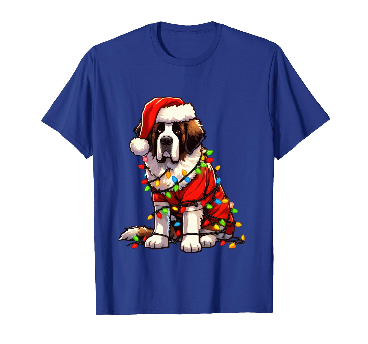 Saint Bernard Christmas Costume For Lover Dog Long Sleeve T-Shirt