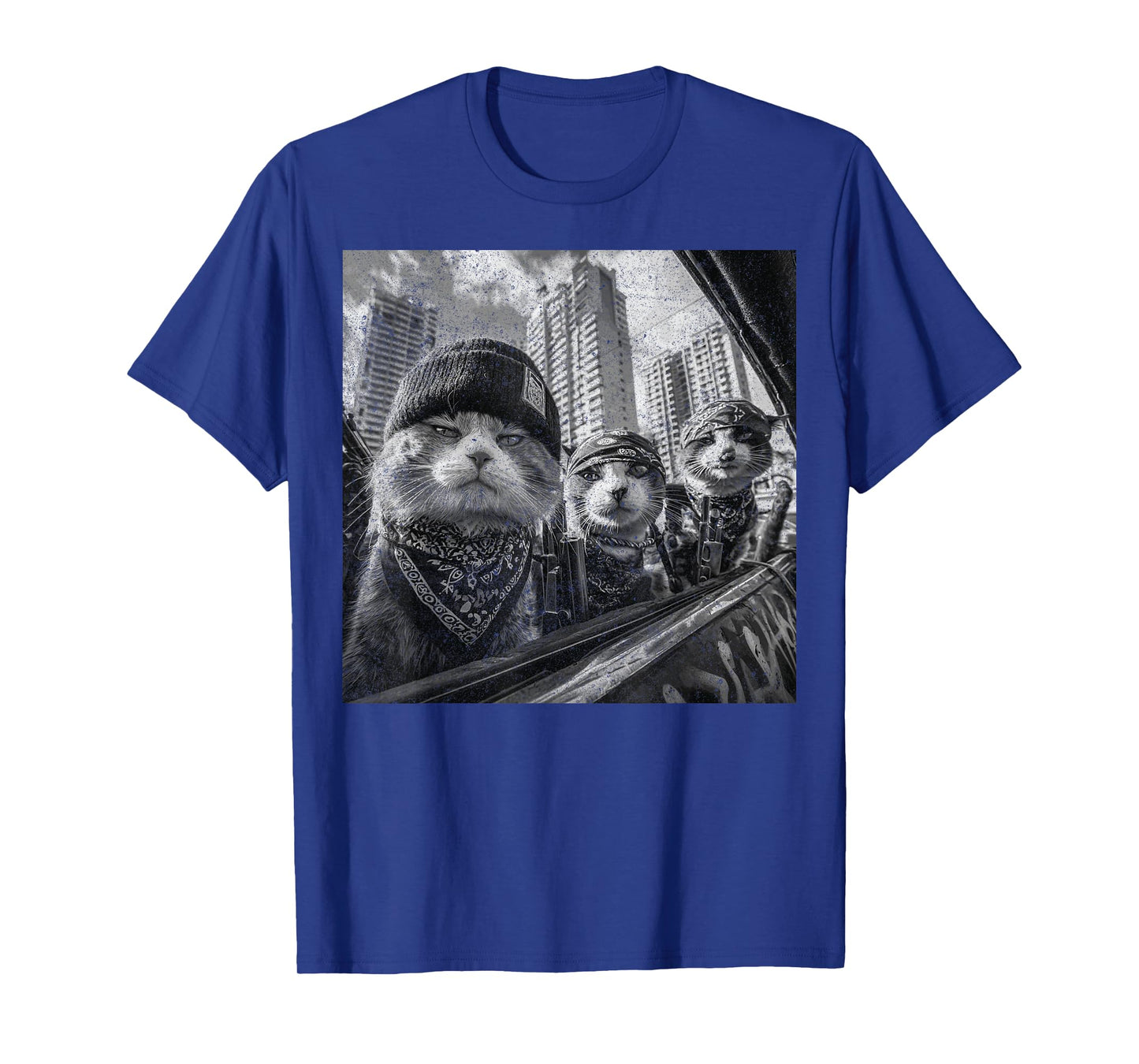 Gangster Cats Street Funny T-Shirt