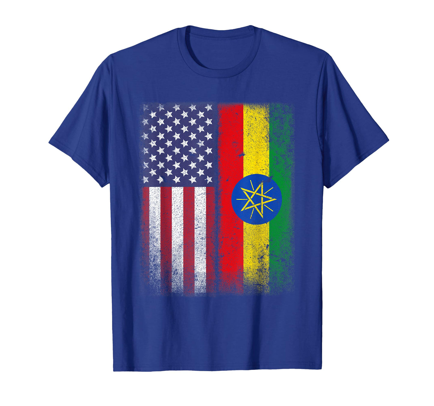 Ethiopian American Flag Ethiopia African Heritage Countries T-Shirt