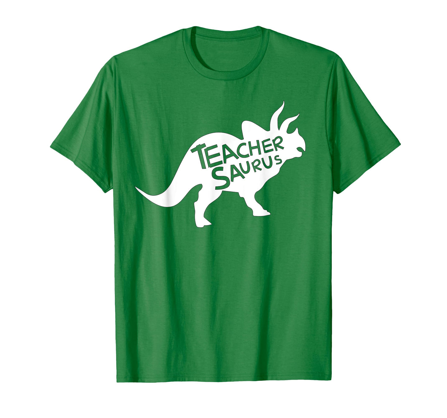 Teacher Saurus Shirt Funny Triceratop Dinosaur Gift Men Women T-Shirt