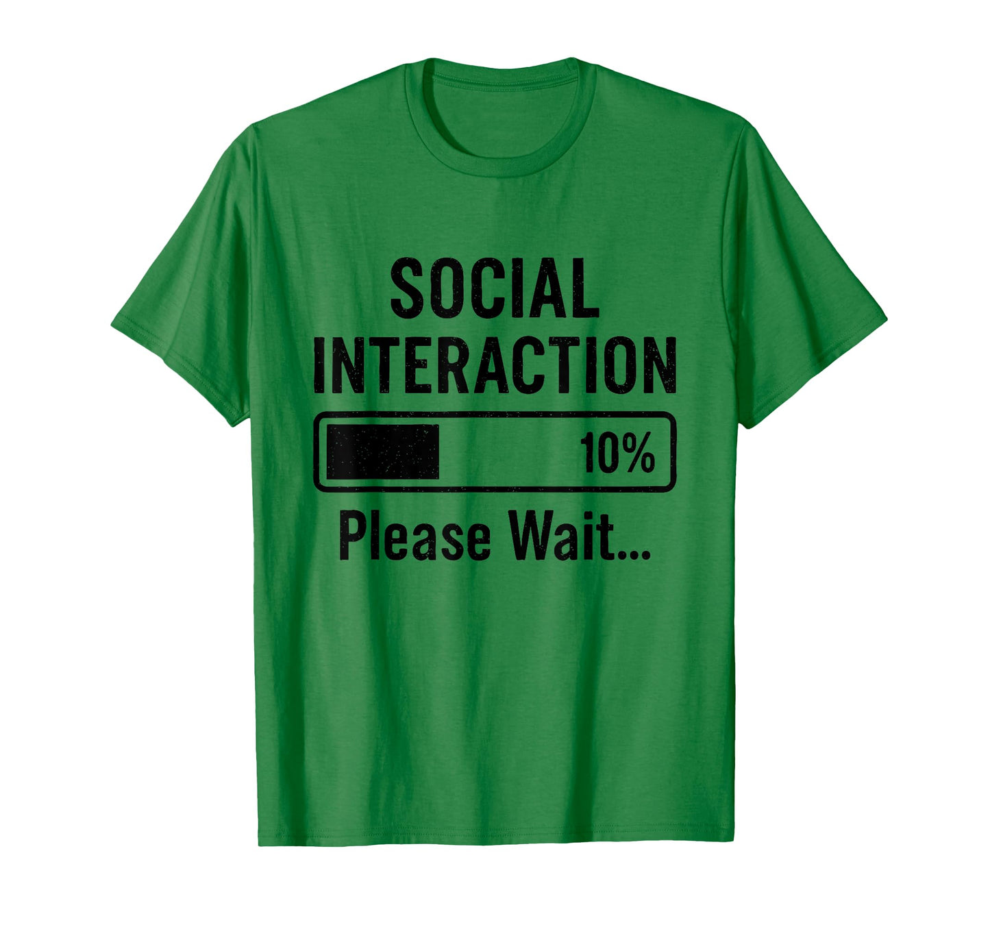Social Battery Low Funny Introvert Loading Bar Sarcasm T-Shirt