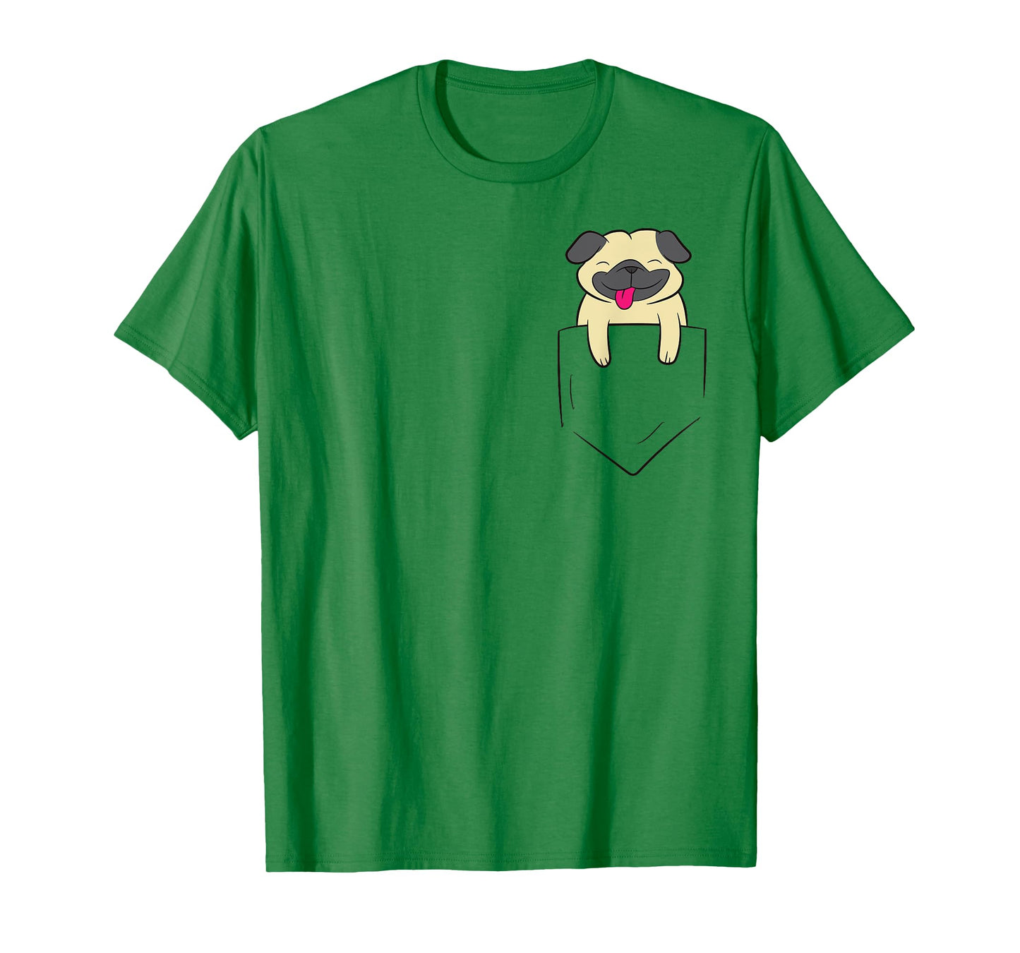 Pug Dog In Pocket Cute Pocket Pug Dog T-Shirt