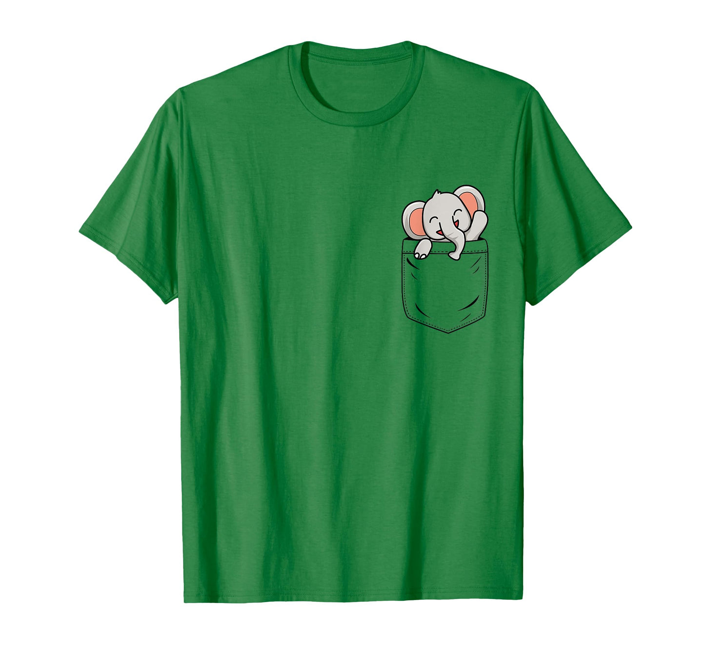 Elephant Lovers Cute Funny Elephant In Pocket T-Shirt
