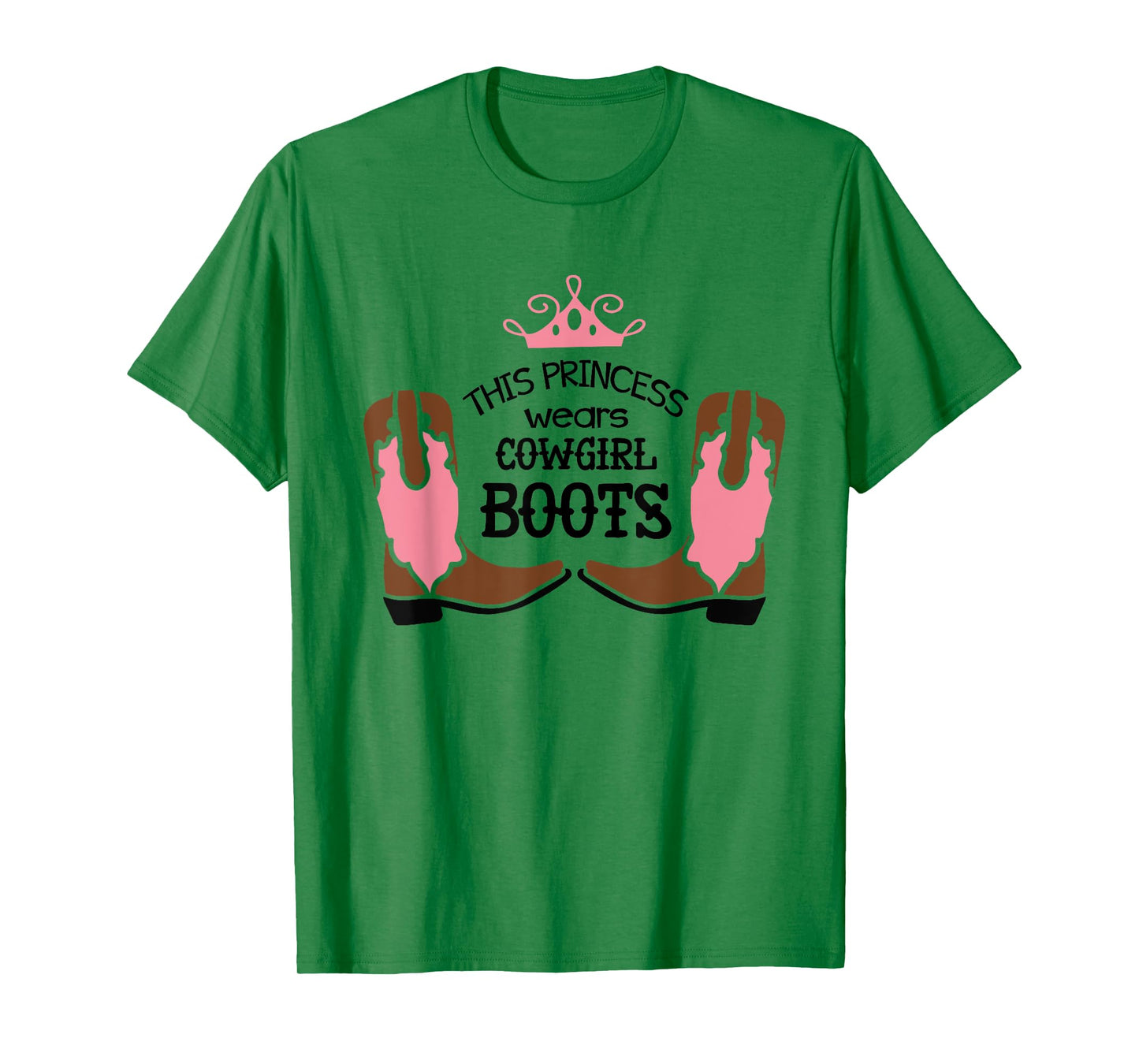 Princess Cowboy Boots Western Cowgirl Girls T Shirt Gift T-Shirt