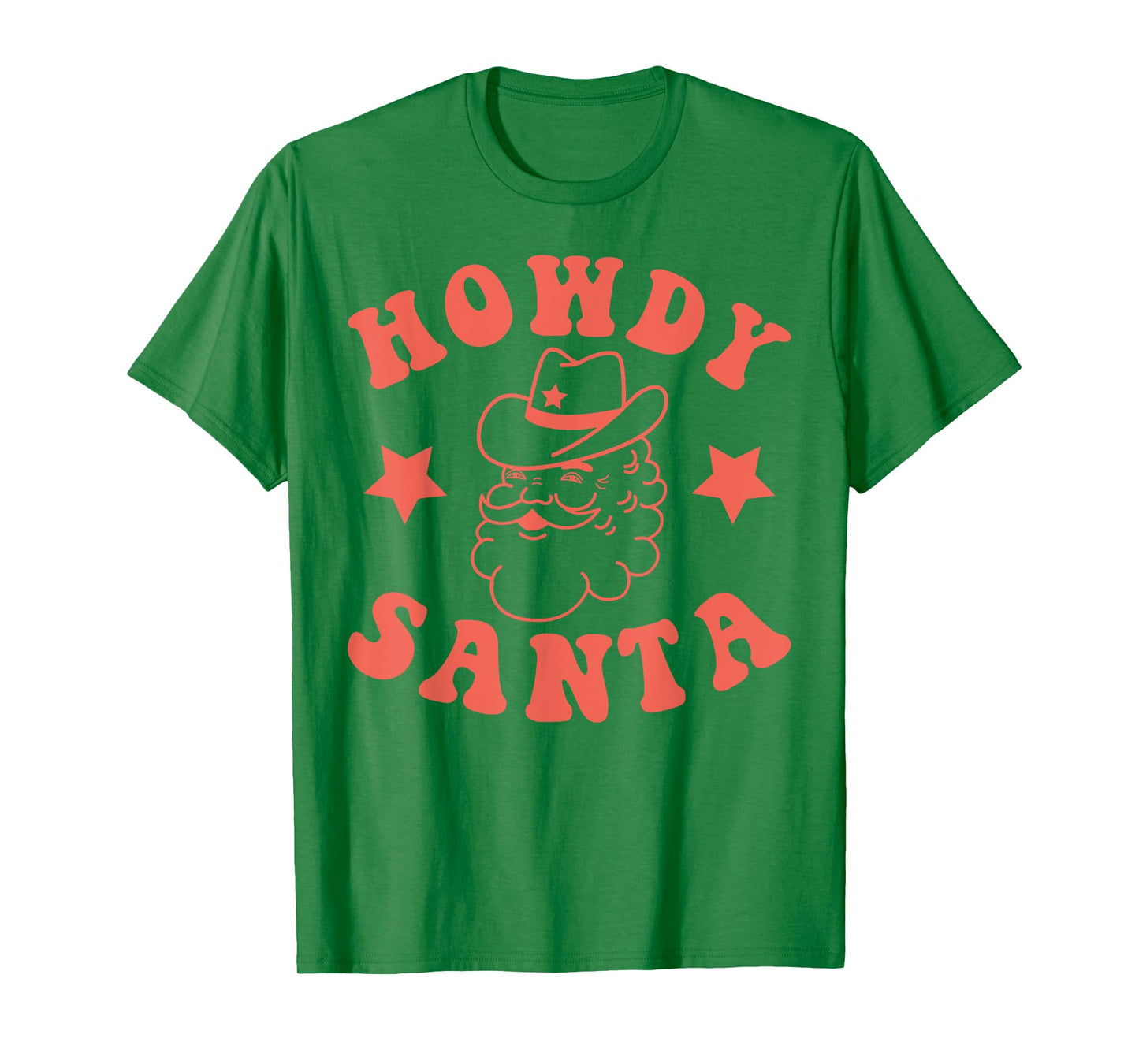 Howdy Santa Claus Retro Groovy Cowboy Western Christmas T-Shirt