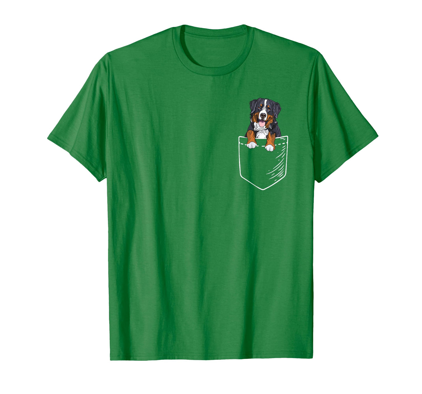 Mens Womens Kids Pocket Bernese Mountain Dog Lover T-Shirt