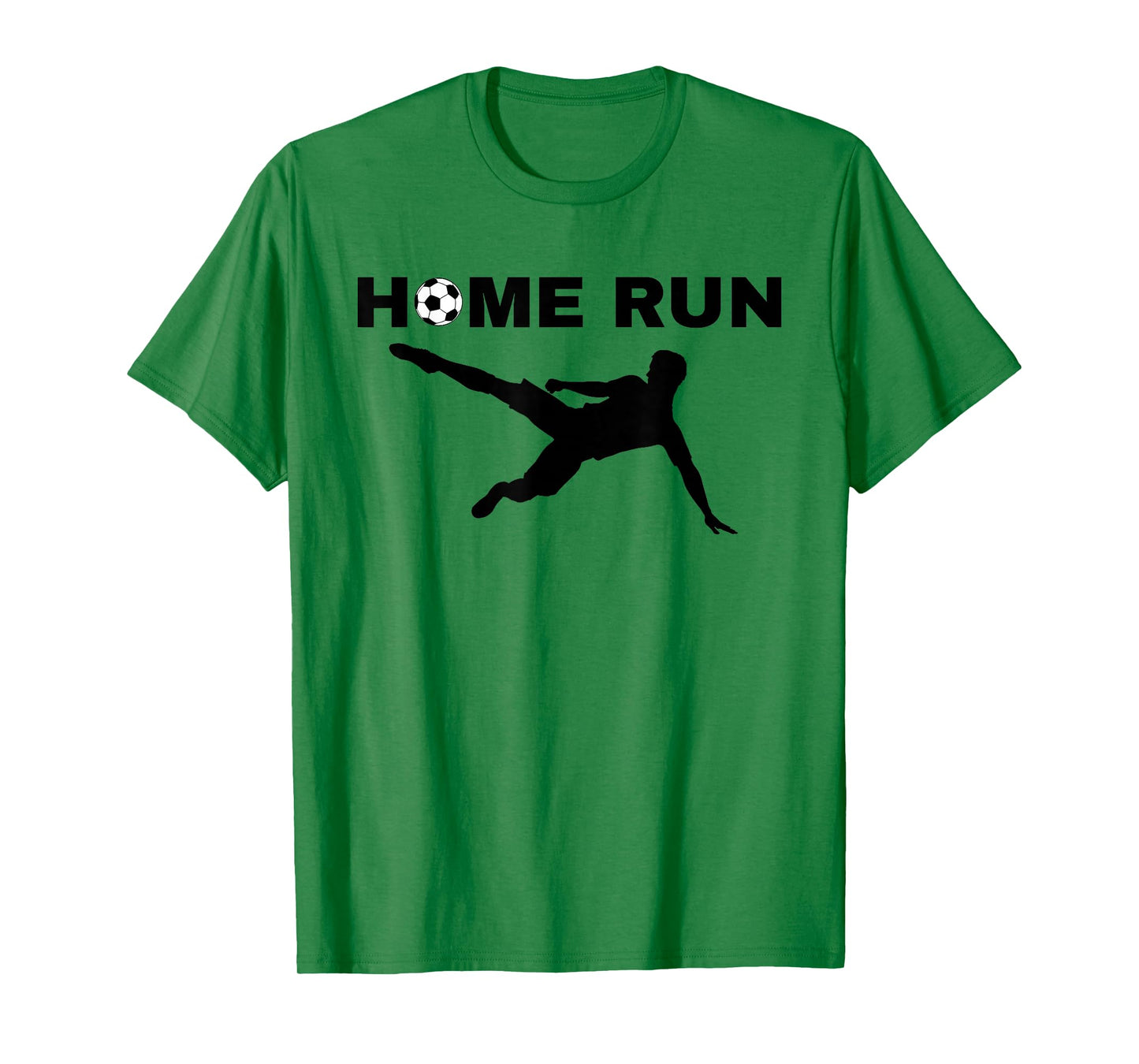 Home Run Soccer Ball Funny Sports Mashup Pun Humor Design T-Shirt