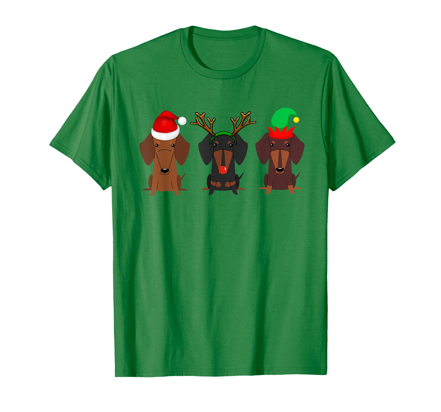 Dachshund Christmas Mom Women Weiner dog gift T-Shirt