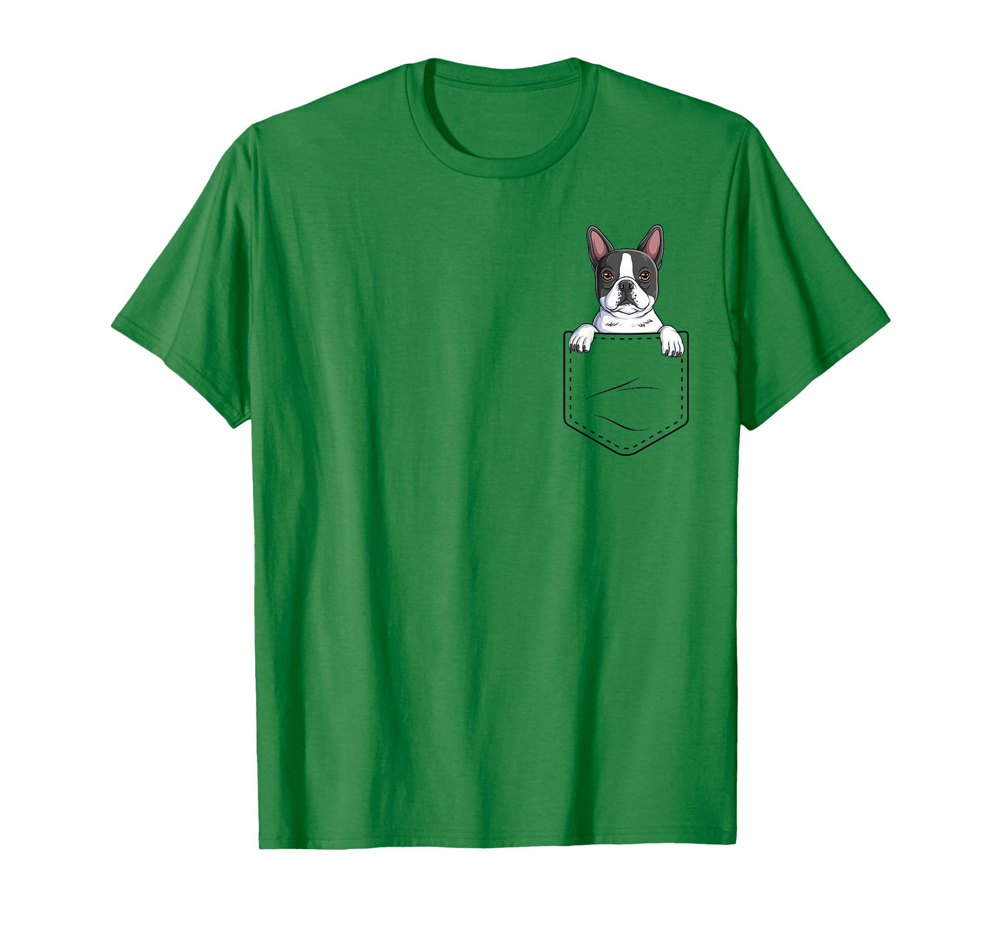 Boston Terrier In The Pocket Cute Boston Terrier Dog Lovers T-Shirt