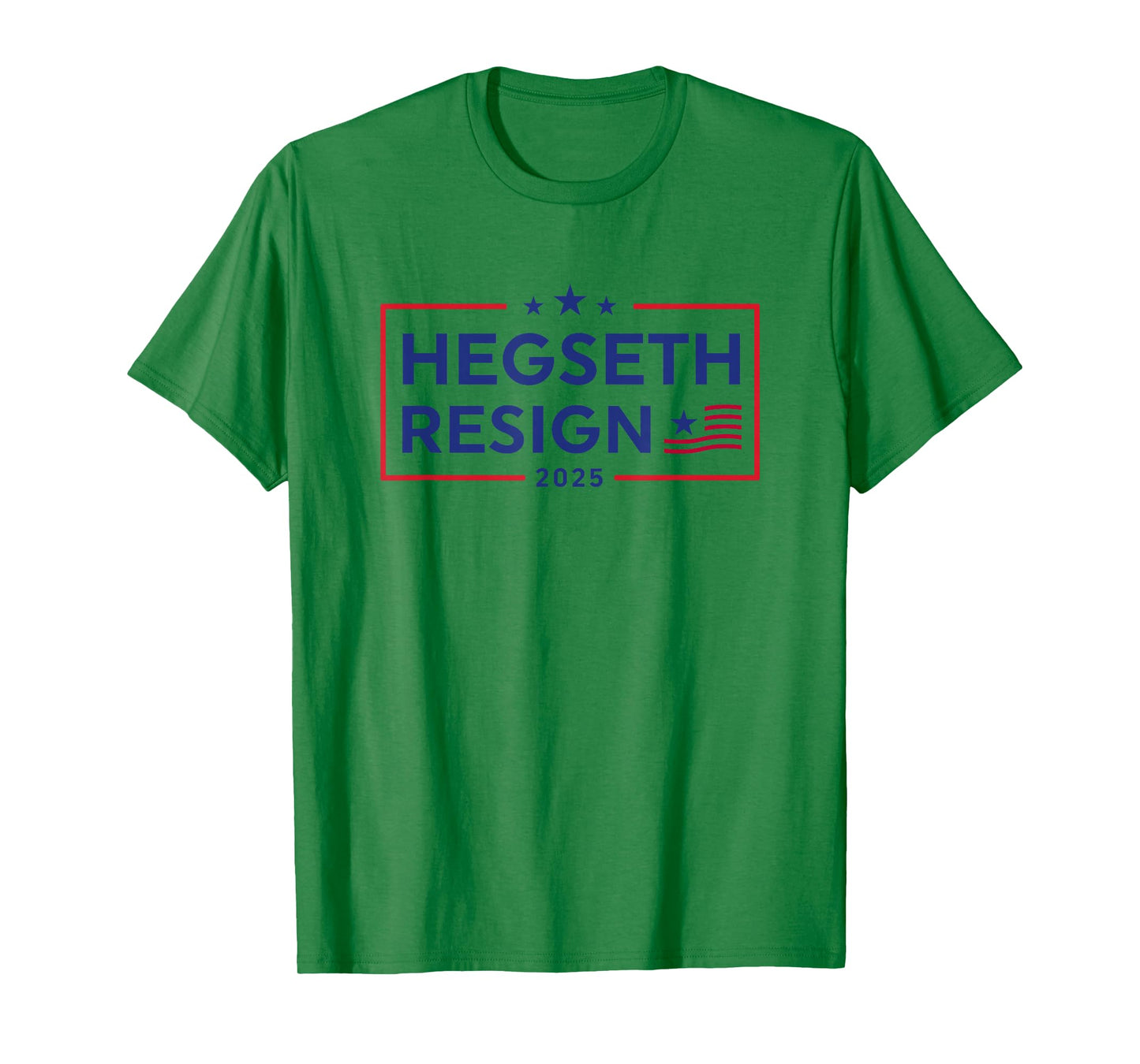 Pete Hegseth Must Resign 2025 US Flag T-Shirt