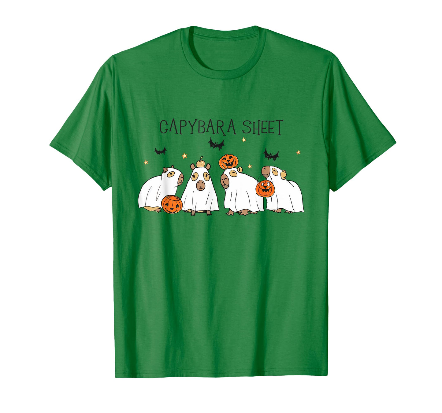 Capybara Sheet Halloween Capybara Ghost Capybara Lover Women T-Shirt