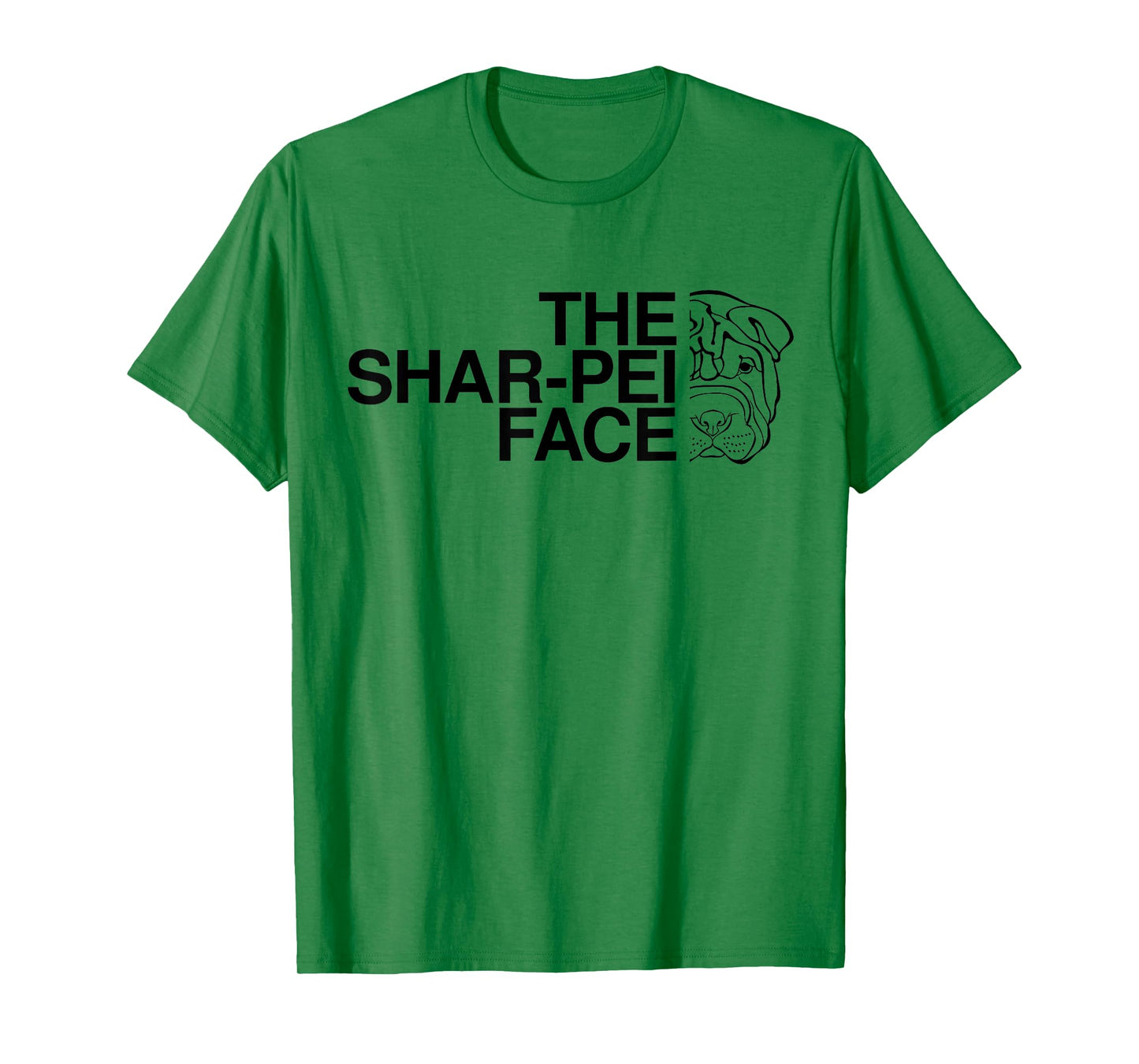 The Shar-Pei Face T-Shirt | Shar Pei Dog Shirt T-Shirt for Men Women Girls Kids