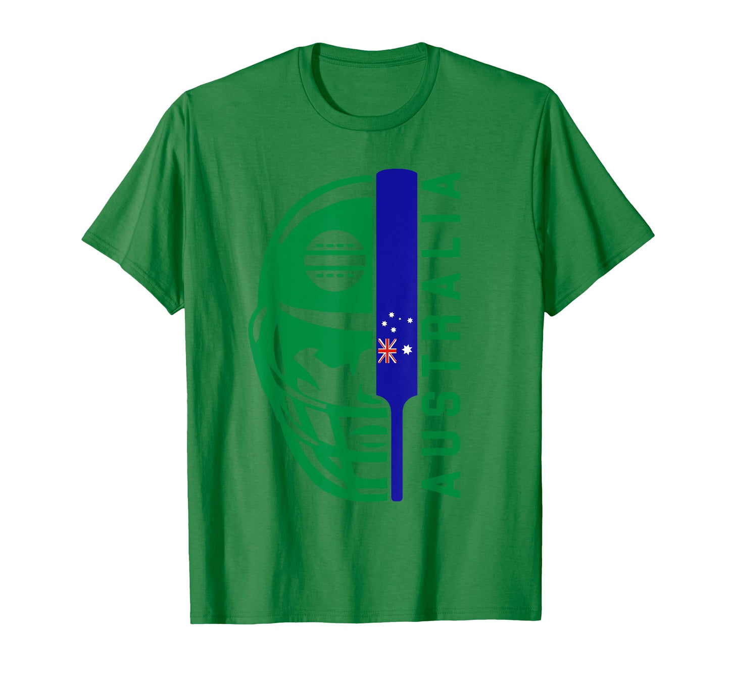 Cricket Australia Fan Helmet Ball and Bat Design T-Shirt