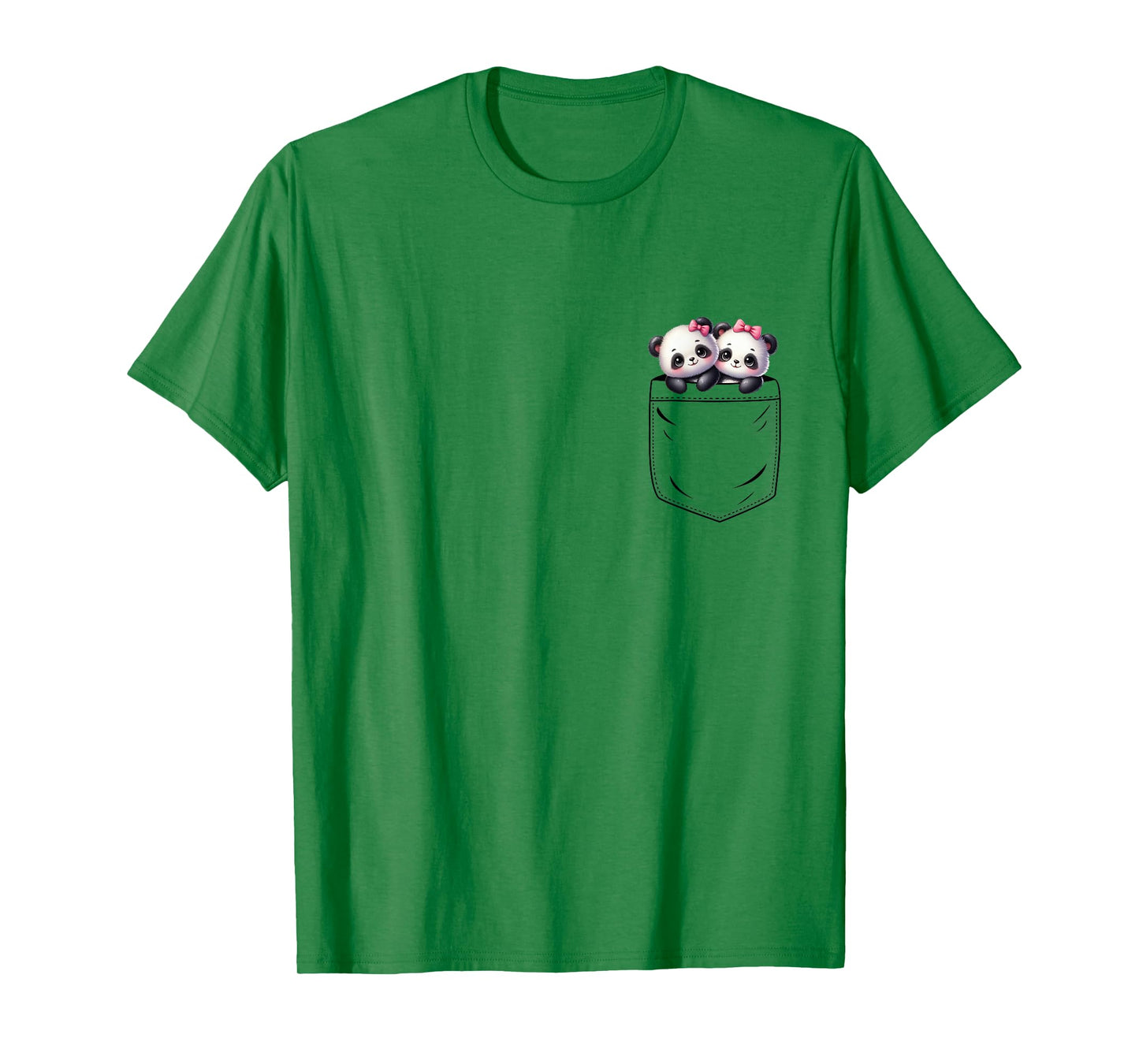 Panda Lovers Cute Funny Baby Pandas In Pocket T-Shirt