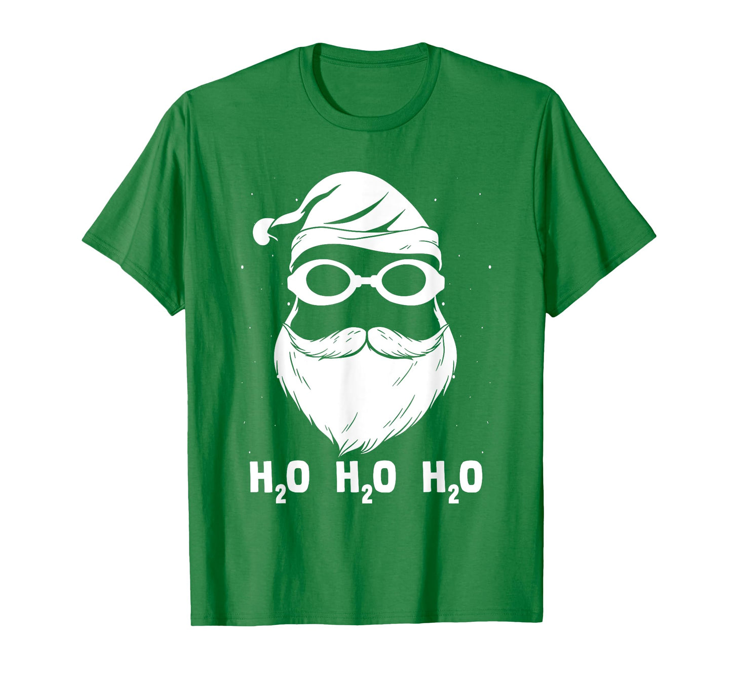 H2o H2o H2o Santa Claus Swimming Santa Hat Swimming Lover T-Shirt