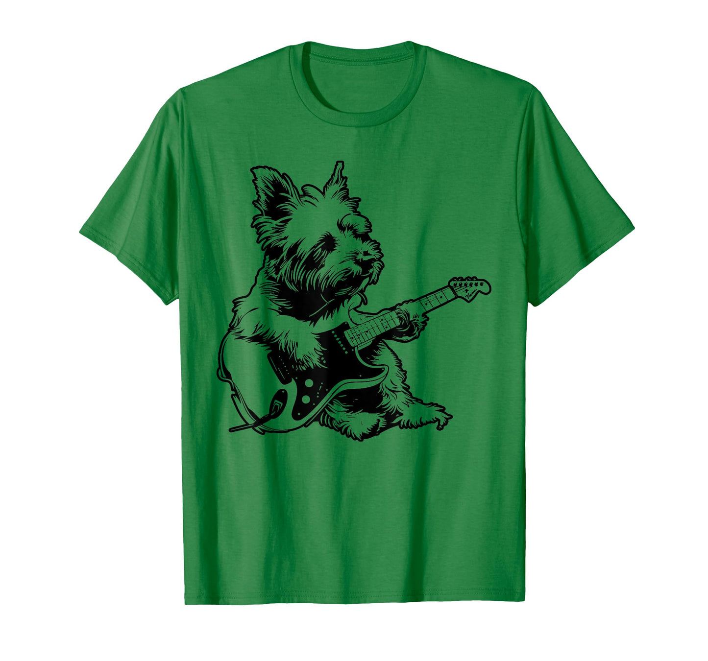 Dog Guitarist Guitar - Westie Dad Mom T-Shirt for Men Women