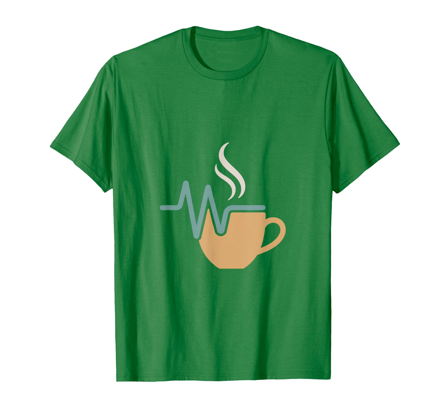 Coffee Heartbeat Mug Design T-Shirt