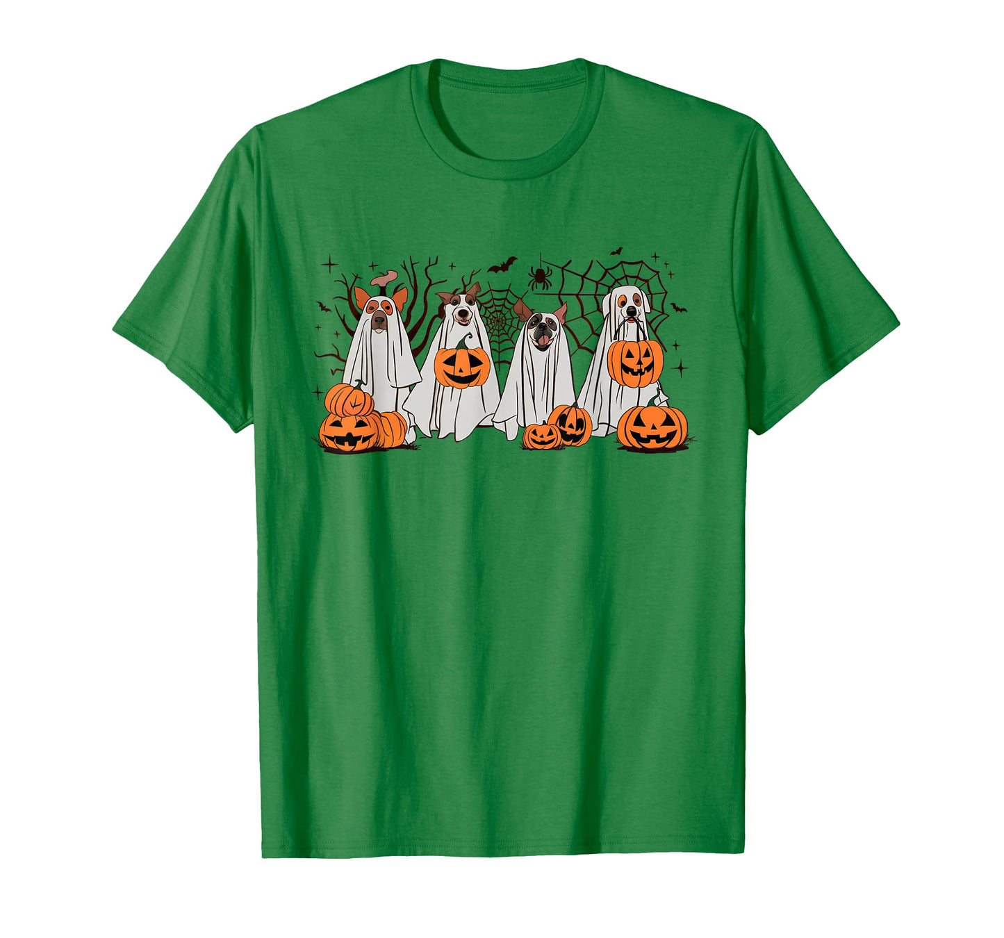 Halloween Boo Dogs Ghost Pumpkins Spooky Dog Lover Outfit Men Women Kids T-Shirt