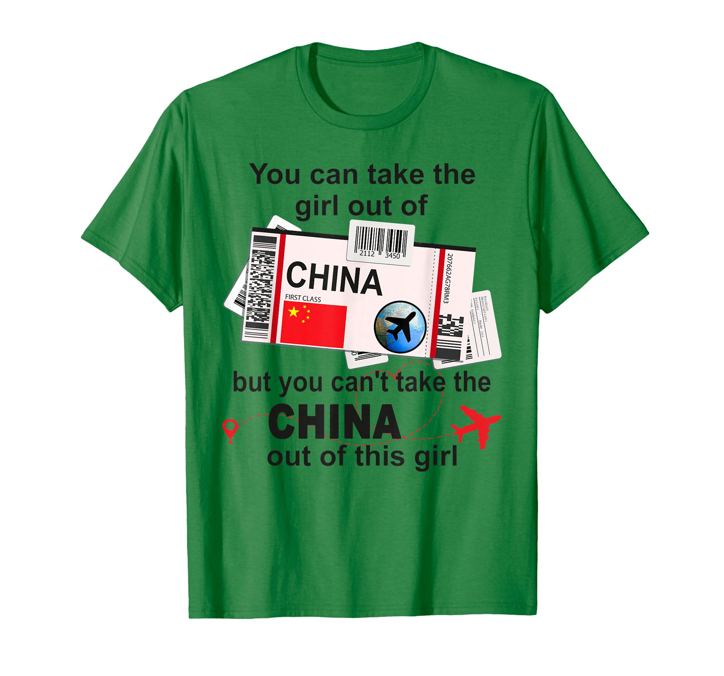 China Girl - China Boarding Pass - China T-Shirt