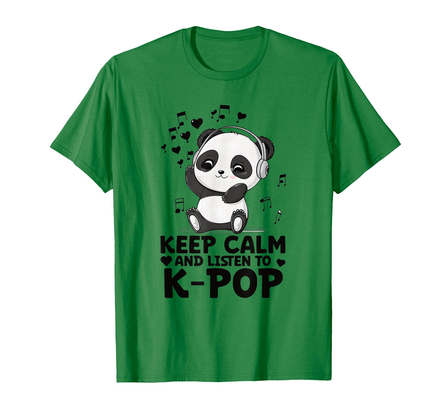 Keep Calm And Listen To Kpop Panda Merch K-pop Merchandise T-Shirt