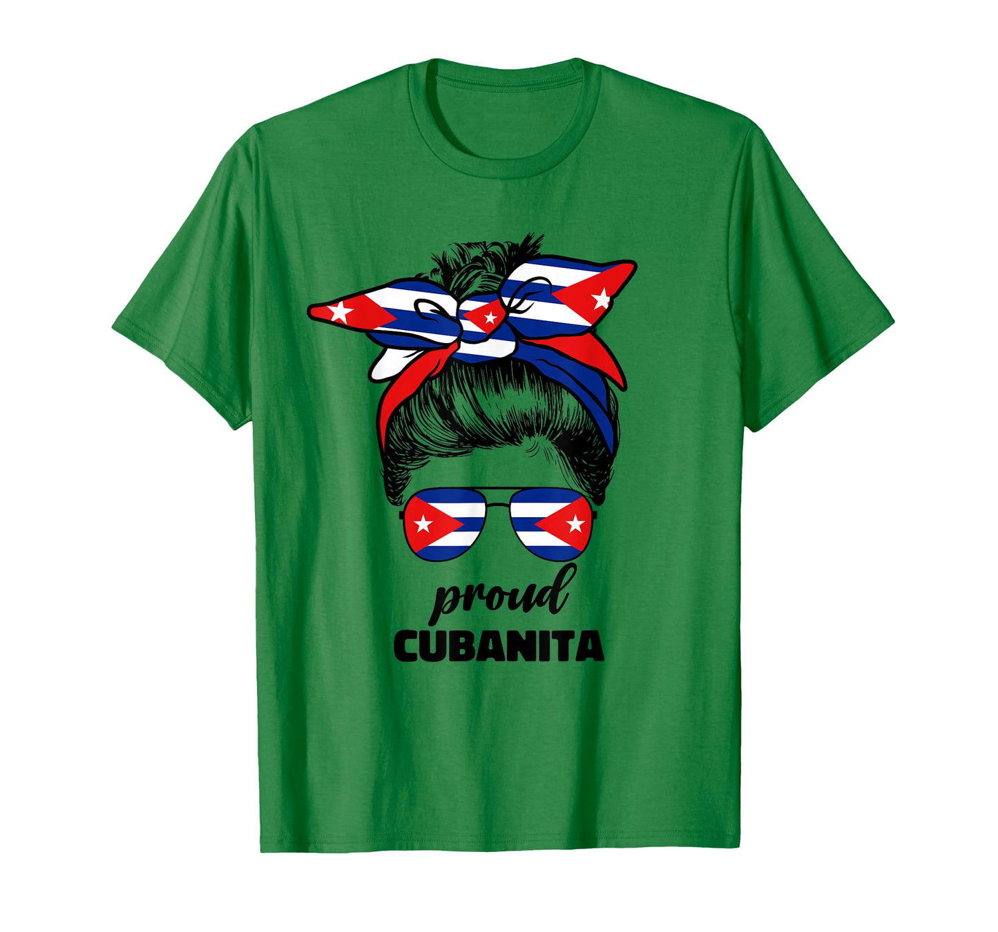 Proud Cubanita Cuban Girl For Woman Girls Cuba Flag Ladies T-Shirt
