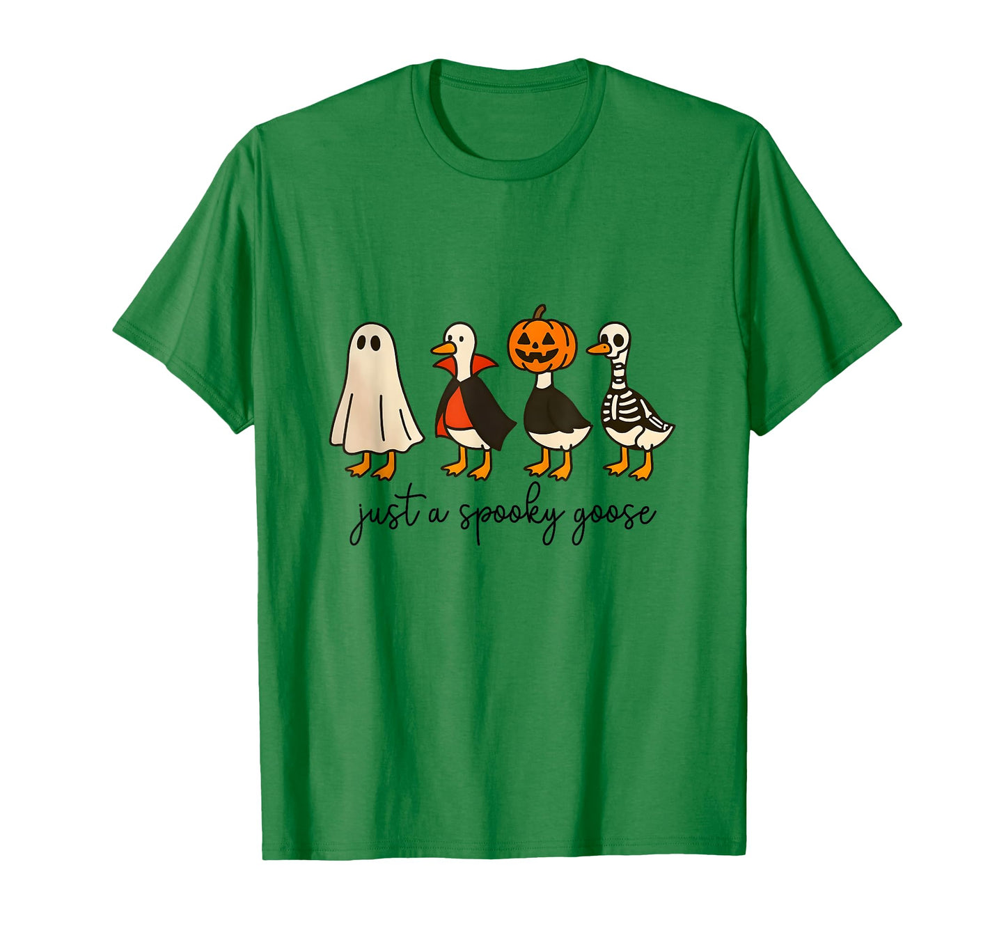 Just A Spooky Goose Halloween Cute Ghost Goose Spooky Goose T-Shirt