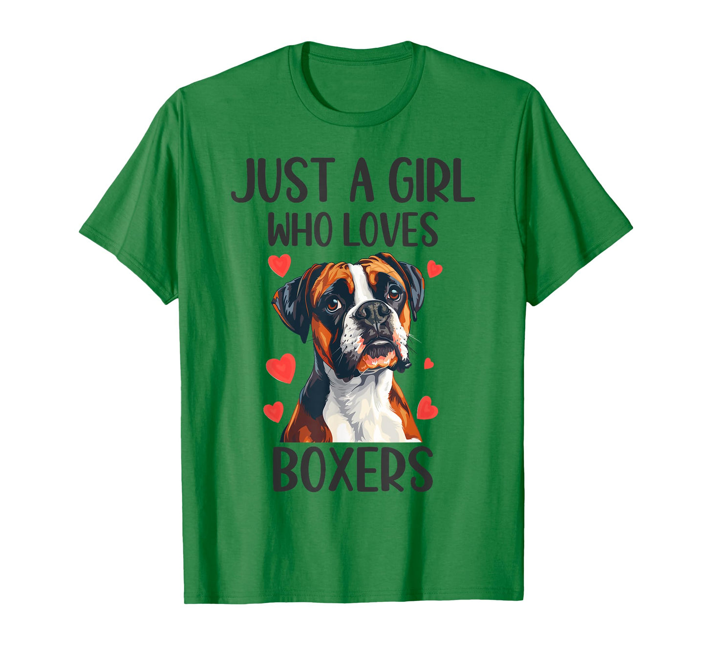 Just a Girl Who Loves Boxers Funny Boxer Dog Owner T-Shirt