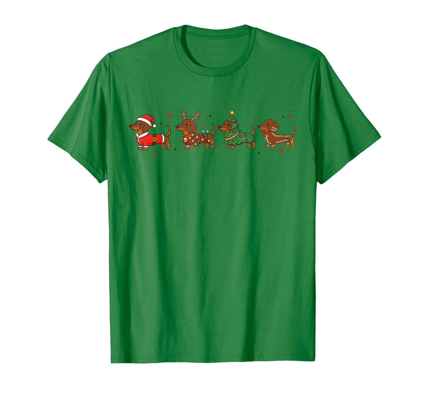 Funny Weenie Dog Dachshund Christmas Cute Merry Xmas Holiday T-Shirt