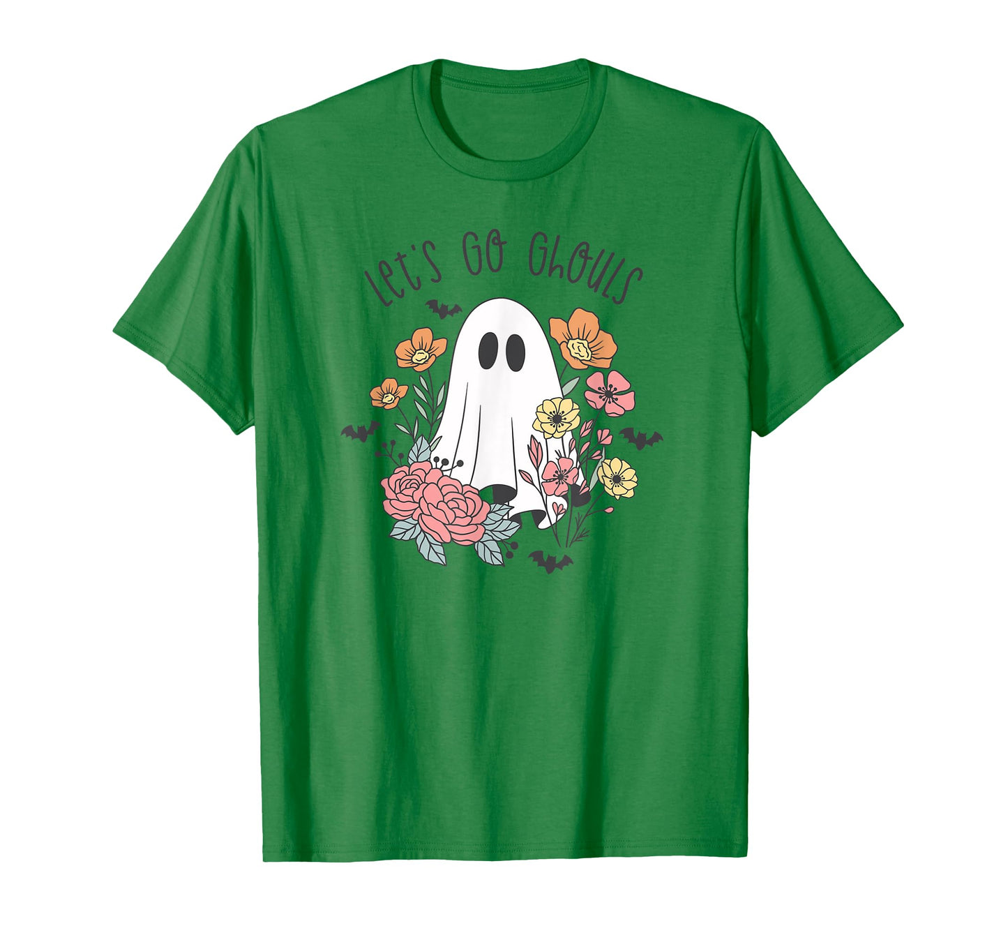 Let's Go Ghouls Flower Ghost T-Shirt