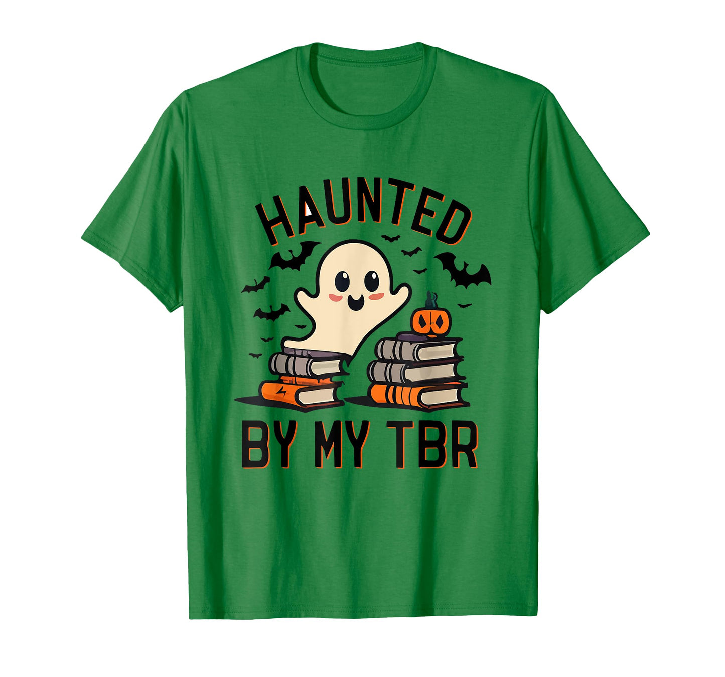 Funny Haunted by My TBR Boo Halloween Book T-Shirt