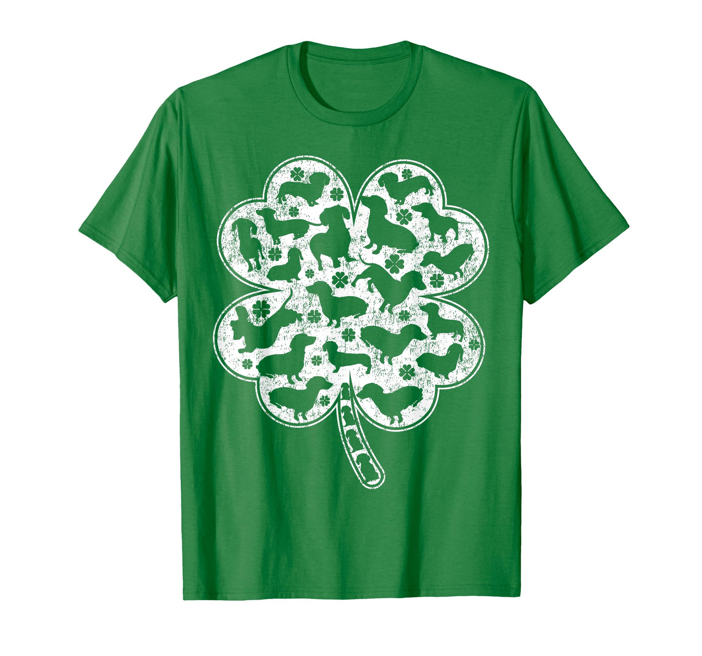 Dachshund Dog Lover Irish Shamrock Dachshund St Patricks Day Men Women Kids T-Shirt