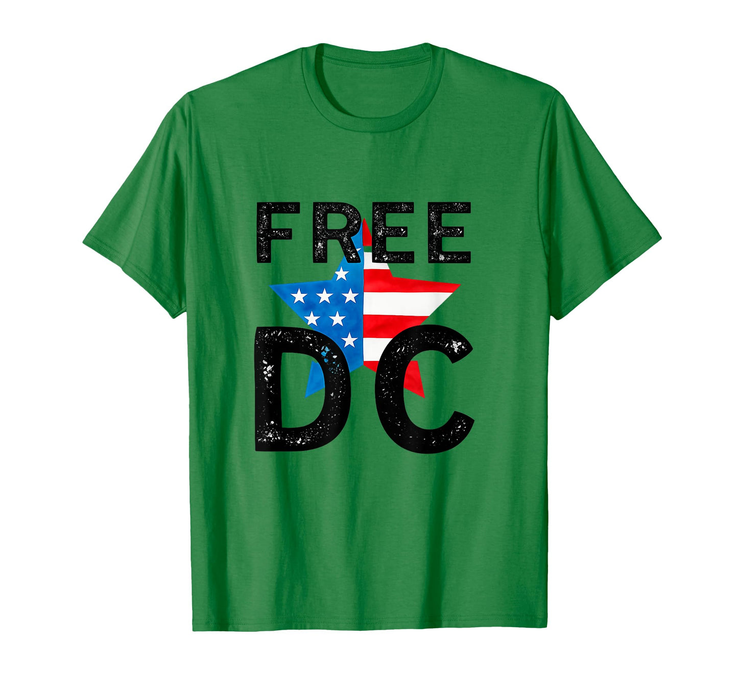 Colourful Free DC Washington Protect Home Rule Slogan T-Shirt