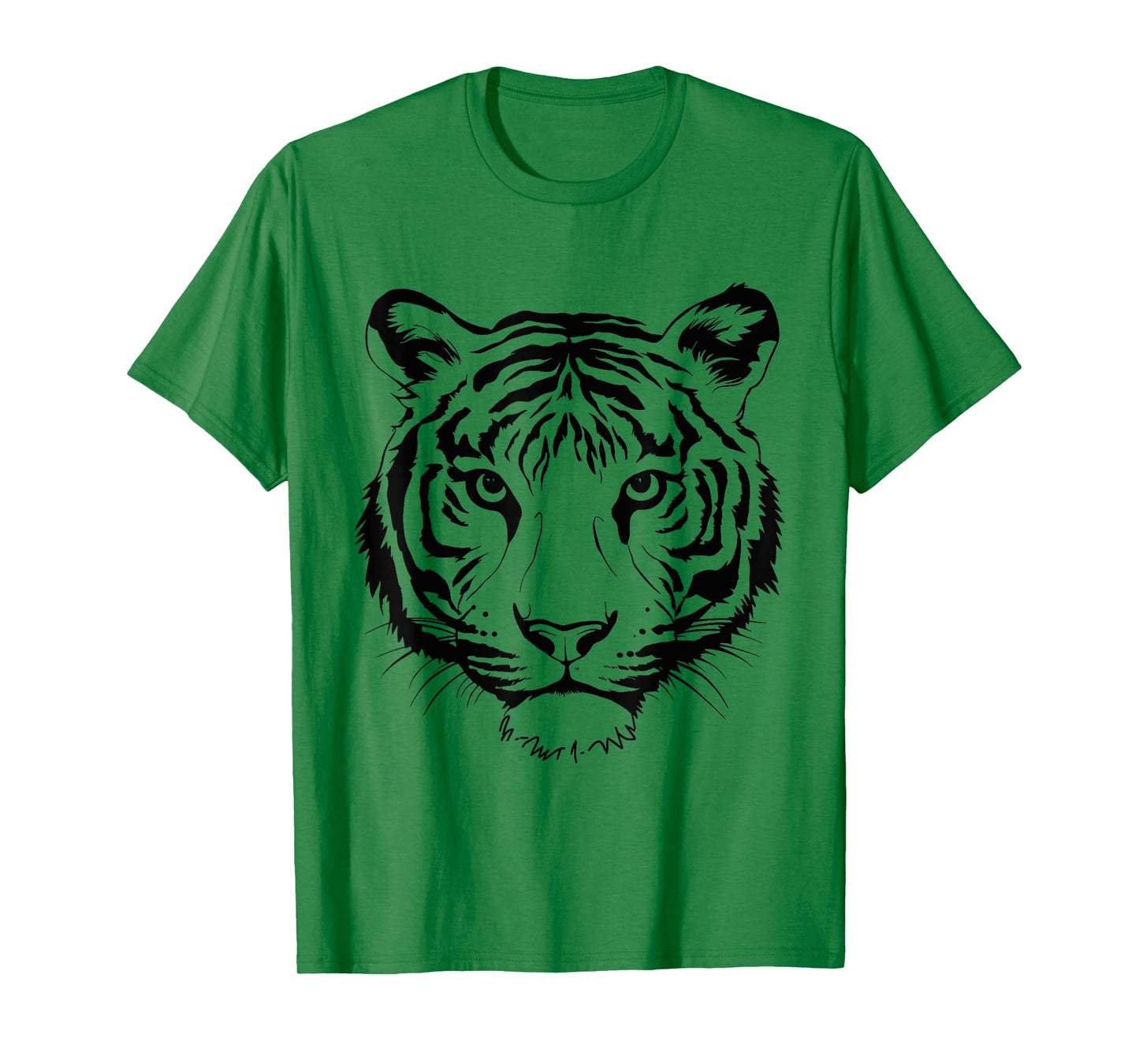 Orange Tiger Face Wild Animals For Women Men Kids Tiger Head T-Shirt