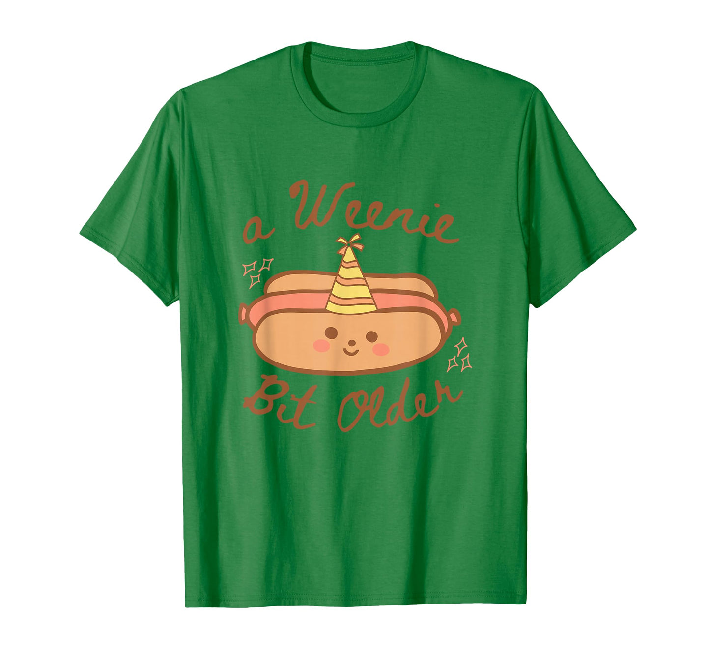 A Weenie Bit Older Cute Hot Dog Birthday Party T-Shirt