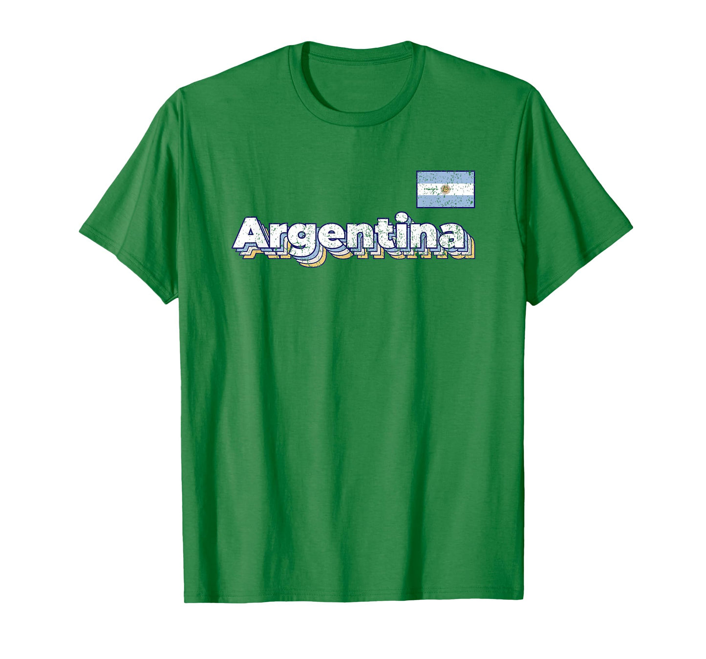Vintage Retro Argentina Flag Argentinian Pride T-Shirt