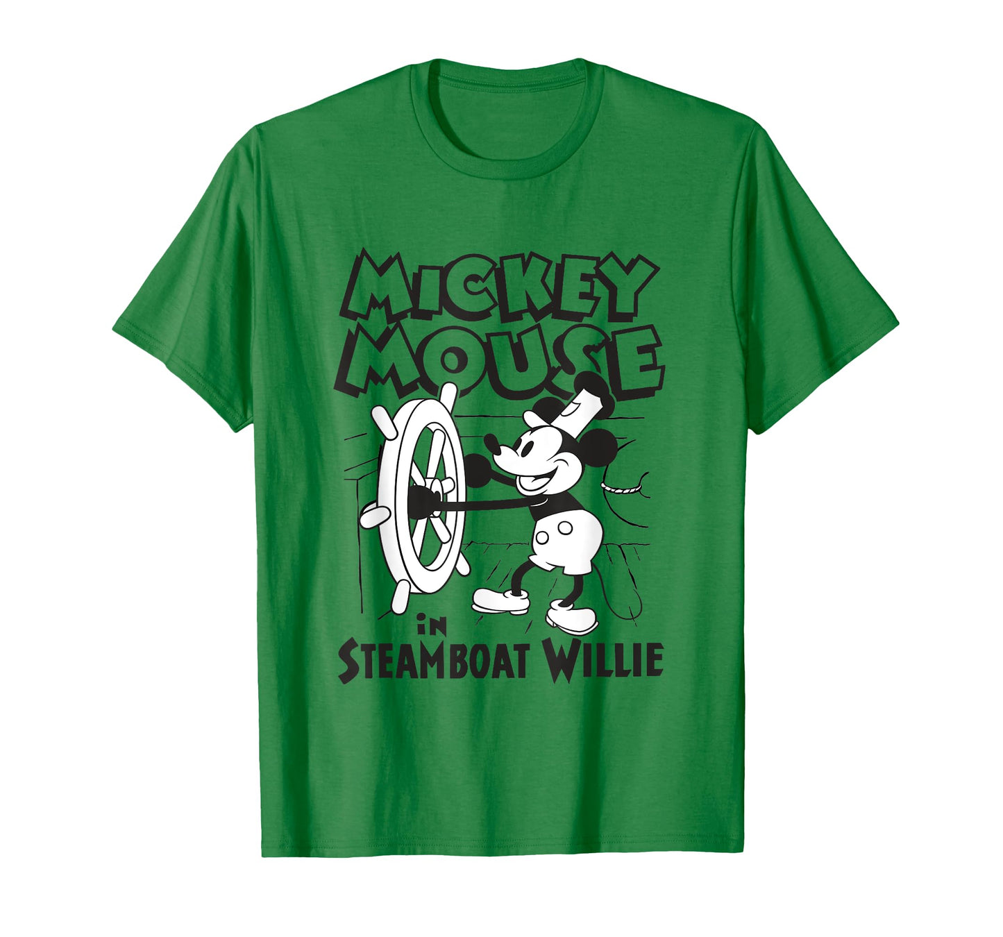 Disney Steamboat Willie Mickey Mouse Steering Boat Vintage T-Shirt