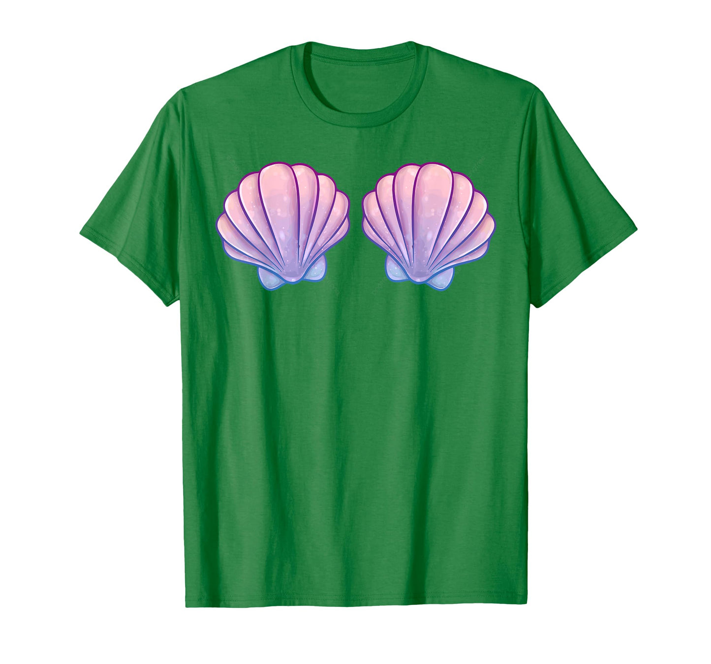 Mermaid Shell Bra Costume Womens Girls Halloween Birthday T-Shirt