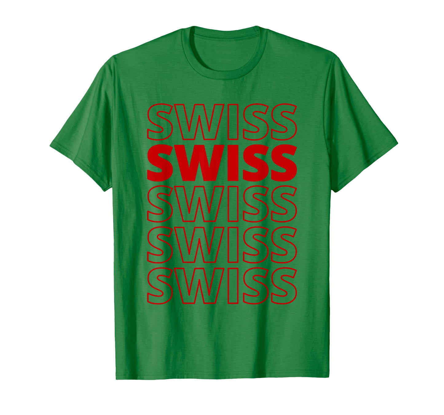 Swiss Heritage Roots Aesthetic Modern Design T-Shirt