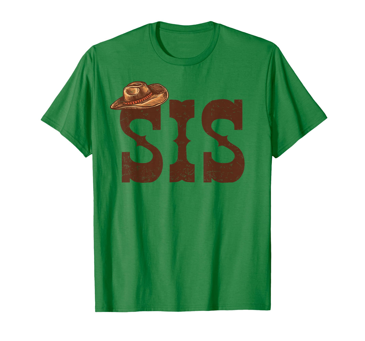 Sis Sister Western Family Matching Birthday Cowboy Cowgirl T-Shirt