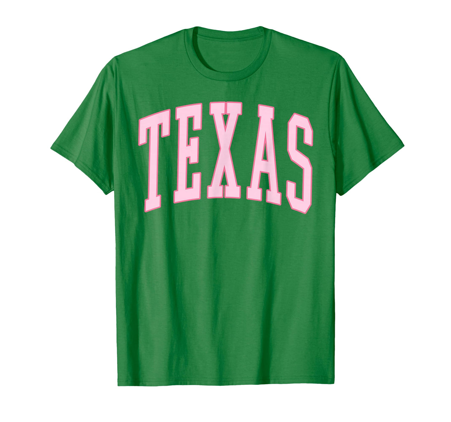 Texas Vintage Preppy Varsity Pink Sports T-Shirt