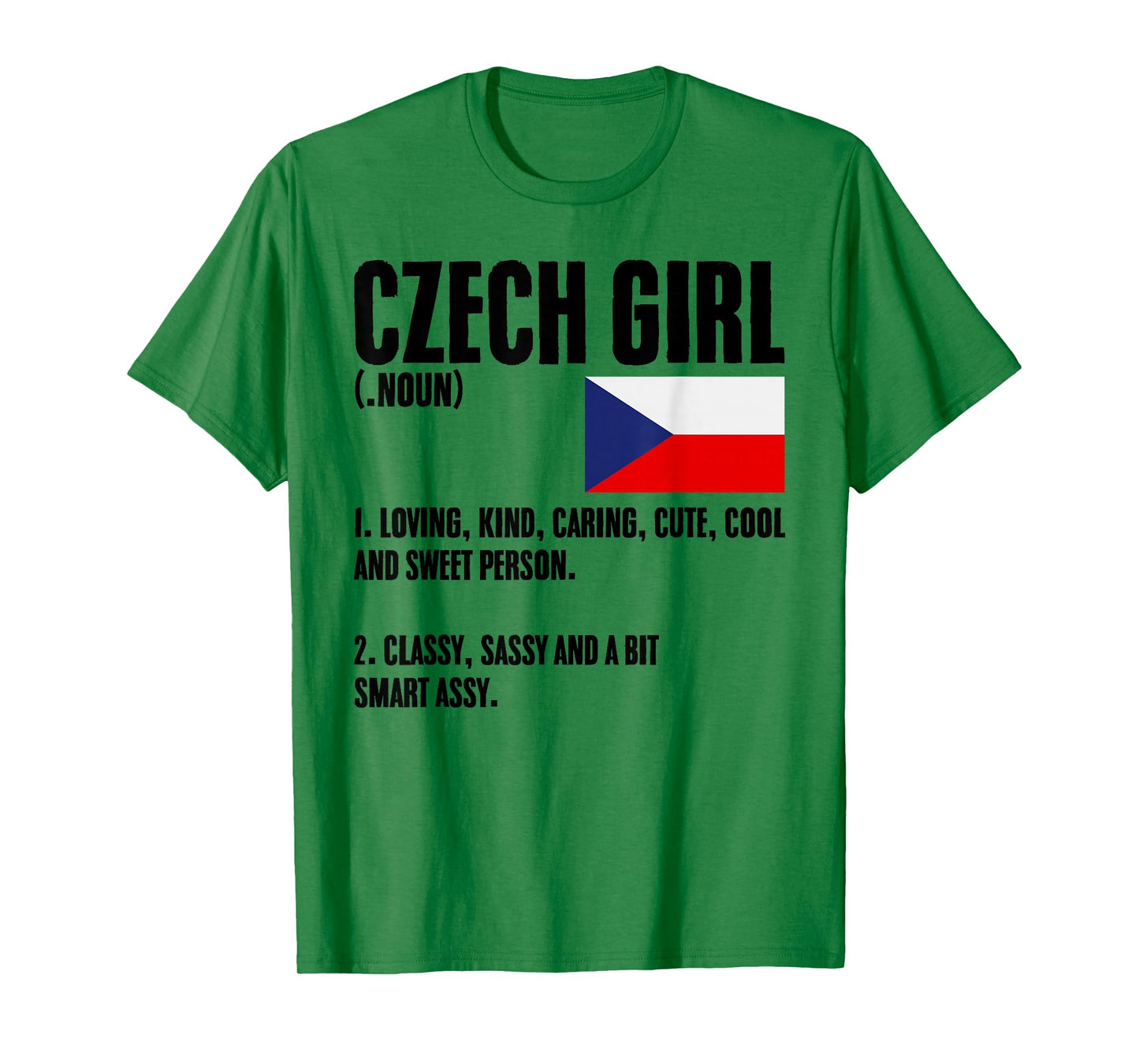 Czech Girl Definition Czech Republic Flag Prague Czech Women T-Shirt